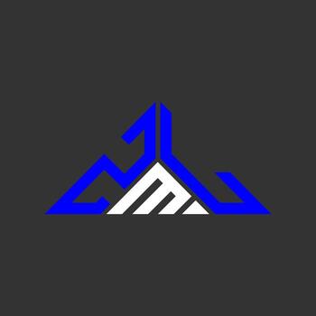 ZML letter logo creative design with vector graphic, ZML simple and modern logo in triangle shape.