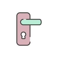 door handle icon vector illustration