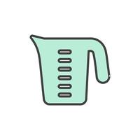 measuring cup icon vector illustration