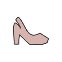 heels icon vector illustration