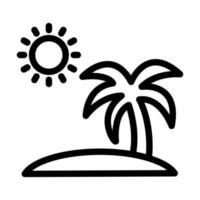 Island Icon Design vector