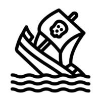 Sinking Icon Design vector