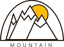 mountain logo vector design for company, community or groups