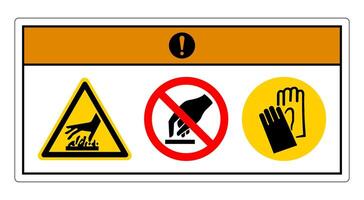 Warning Hot Surface Symbol Sign On White Background vector