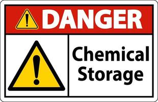 Danger Chemical Storage Symbol Sign On White Background vector