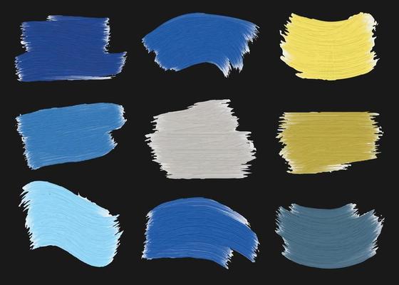 watercolor splashes set splatter stain acrylic brushes 9 paint