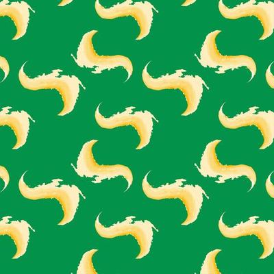 Seamless pattern of rounded stroke in trendy Xmas shades in a watercolor manner. Abstract background