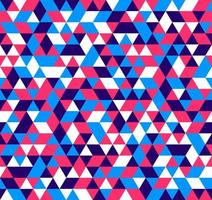 patrón de triángulo con color aleatorio rosa azul azulejo oscuro y blanco fondo geométrico moderno vector