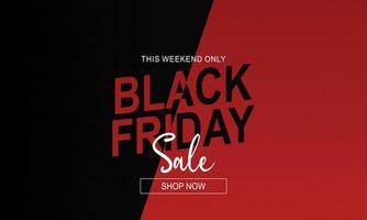 Black friday sale banner template background vector