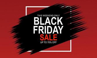 Black friday sale banner template background vector