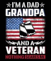 Veteran American army soldier, us military Memorial Day vector t-shirt