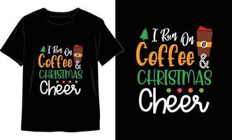 diseño de camisetas navideñas. gráficos vectoriales de navidad. diseño de camiseta vector