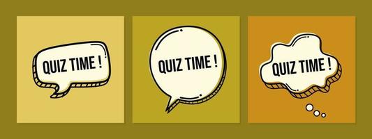 Quiz time banner. The concept is the question with the answer. Vector  illustration. 29954873 Vector Art at Vecteezy