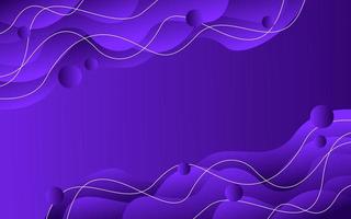 Purple wave gradient background vector