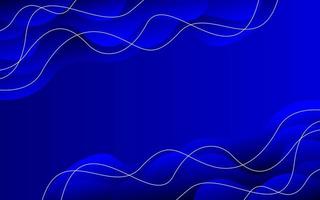 Blue wave gradient background vector