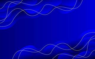 Blue wave gradient background vector