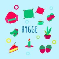 conjunto de atributos hygge vector