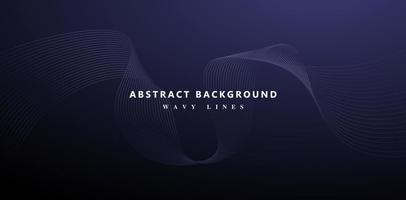 illustration of abstract background with wavy line light effect, backgrounds technology and motion graphic, applicable for web banner, poster, billboard, wallpaper computer, black tech sign and symbol vector