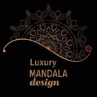 Luxury mandala design background vector