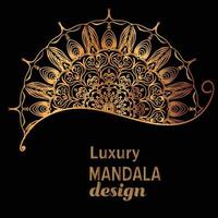 Luxury mandala design background vector