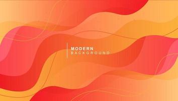 Gradient orange yellow abstract background design vector