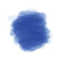 Abstract blue hand stroke watercolor background vector