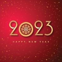 2023 new year card celebration holiday background vector