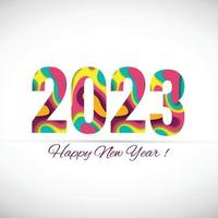 2023 happy new year holiday card background vector