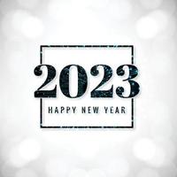 Beautiful greeting card happy new year 2023 background vector