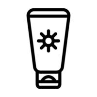 Sun Cream Icon Design vector