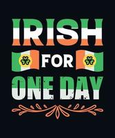 Irish for one day vector