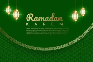 fondo decorativo de ramadan kareem de lujo vector