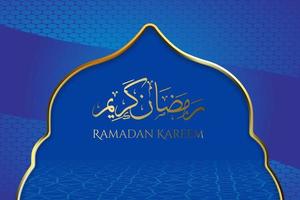 Ramadan Kareem background in luxury style vector