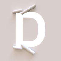 papier ausgeschnittener aufrollschrifttext mit alpha d png