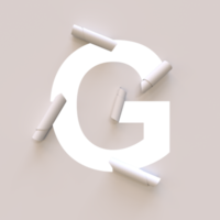 carta tagliare su rotolo su carattere tipografico testo con alfa g png