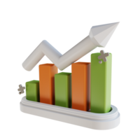 3d illustrazione attività commerciale grafico su png