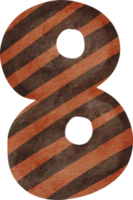 acquerello numero otto png