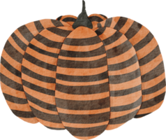 zucca di halloween dell'acquerello png