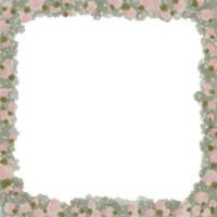 Watercolor Square frame png