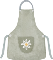 Watercolor cute apron png