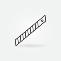 Stationery Knife Blade linear vector concept icon