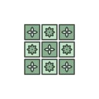Tiles vector concept colorful icon