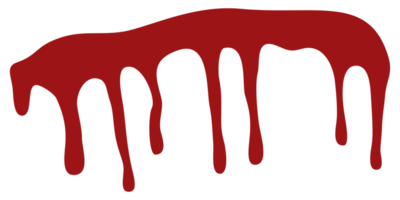 gota de sangre en diseño plano png