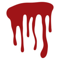 gota de sangue em design plano png