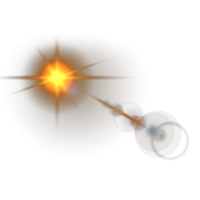 Orange lens flare png