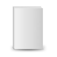 Blank white book png