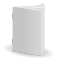 Blank white book png