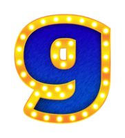 g rétro cinéma ampoule signe alphabet png