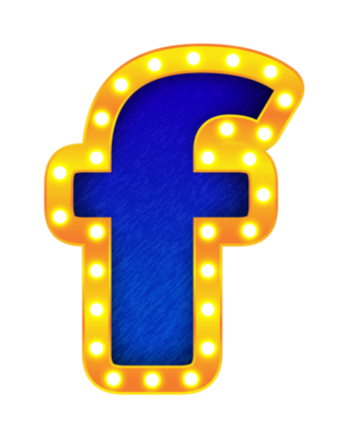 icono de facebook negro transparente