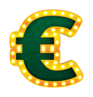euro retro bio ljus Glödlampa tecken alfabet png